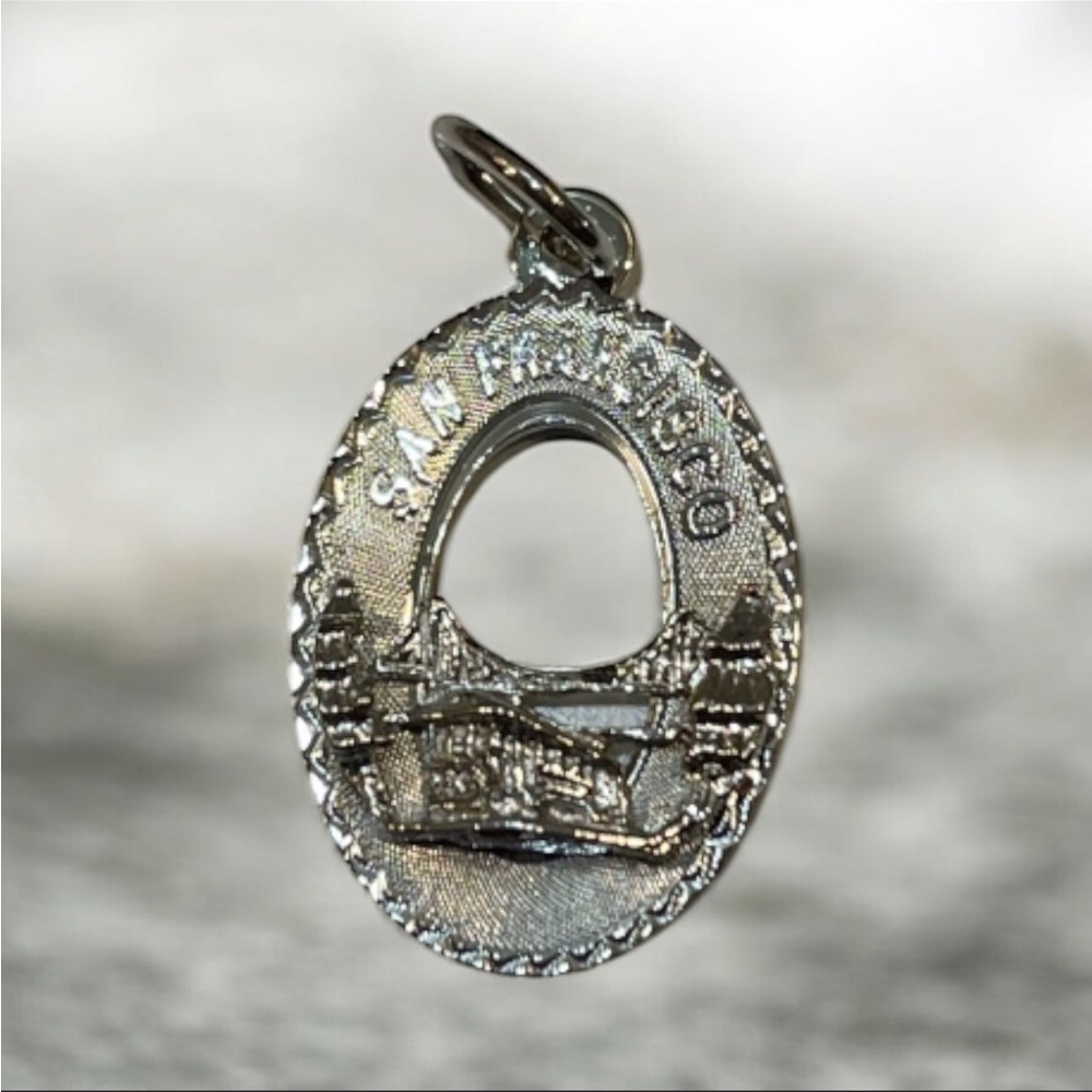 Vintage Silver San Francisco Charm Pendant